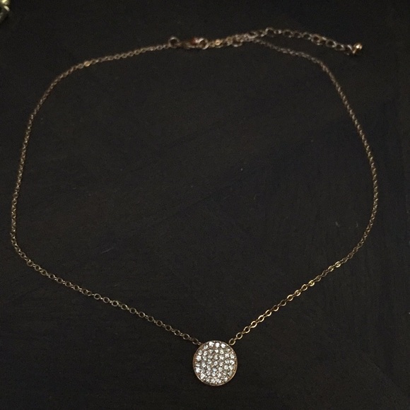 Jewelry - Rose gold crystal necklace